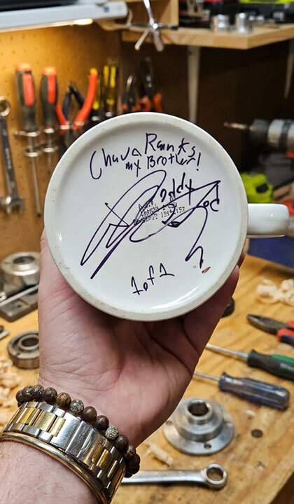 Signing and numbering the finished piece